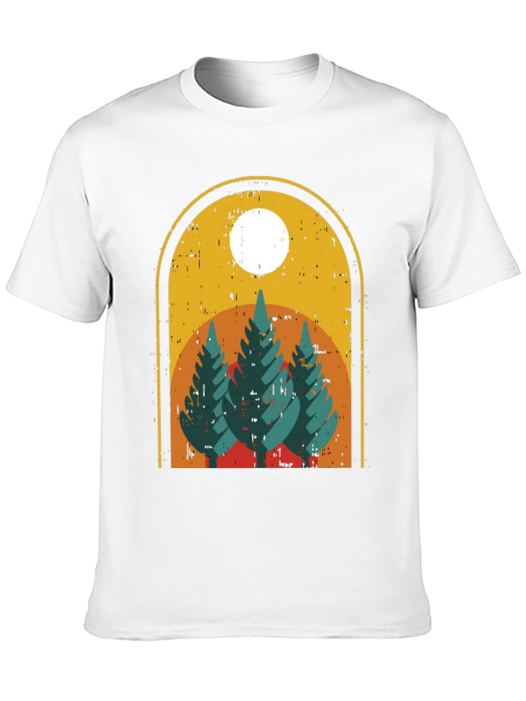 Retro Trees Graphic Tee - Nature Lovers Style