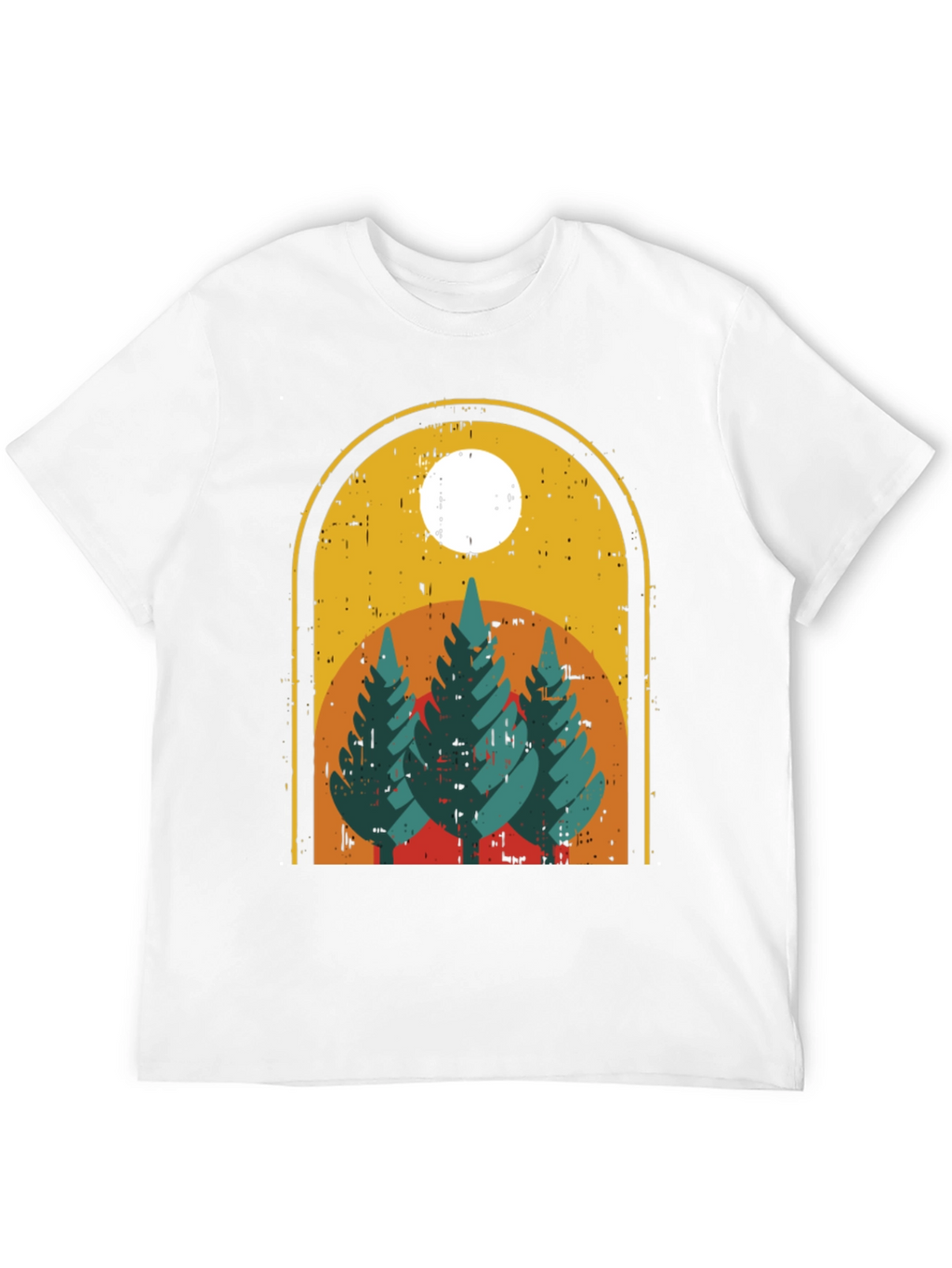 Retro Trees Graphic Tee - Nature Lovers Style