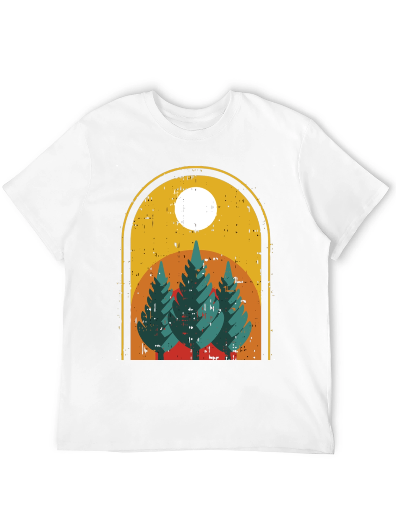 Retro Trees Graphic Tee - Nature Lovers Style