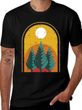 Retro Trees Graphic Tee - Nature Lovers Style