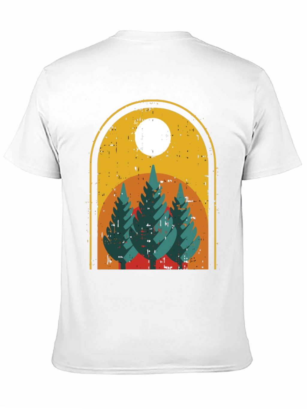 Retro Trees Graphic Tee - Nature Lovers Style