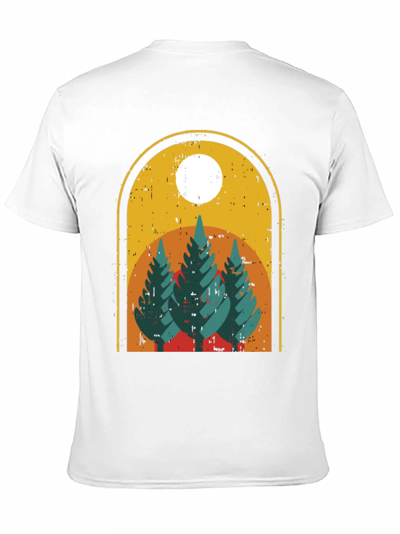 Retro Trees Graphic Tee - Nature Lovers Style