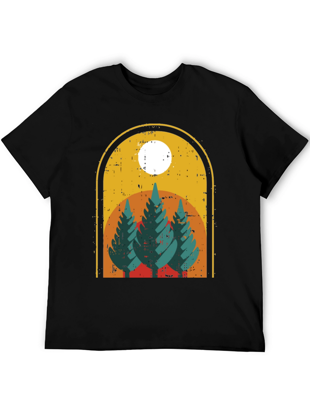 Retro Trees Graphic Tee - Nature Lovers Style
