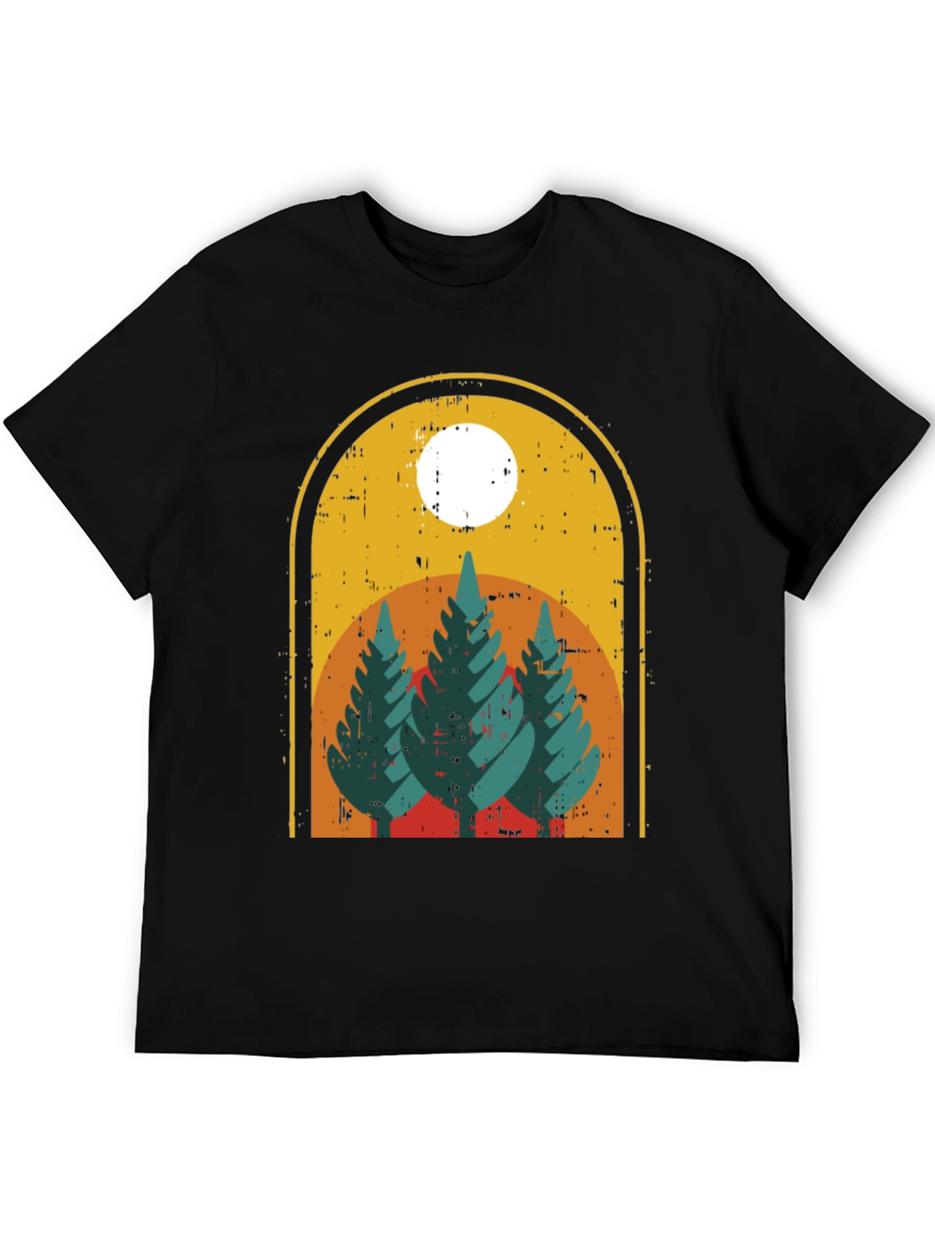 Retro Trees Graphic Tee - Nature Lovers Style