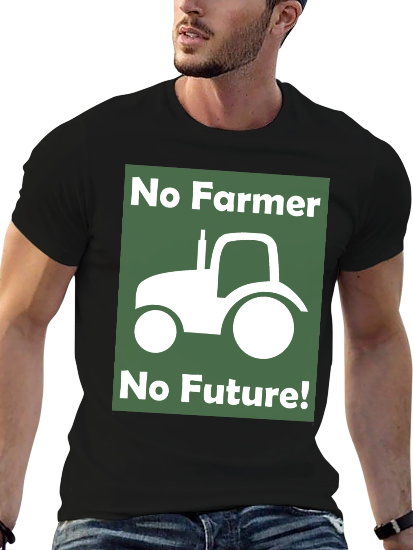 No Farmer No Future Graphic T-Shirt