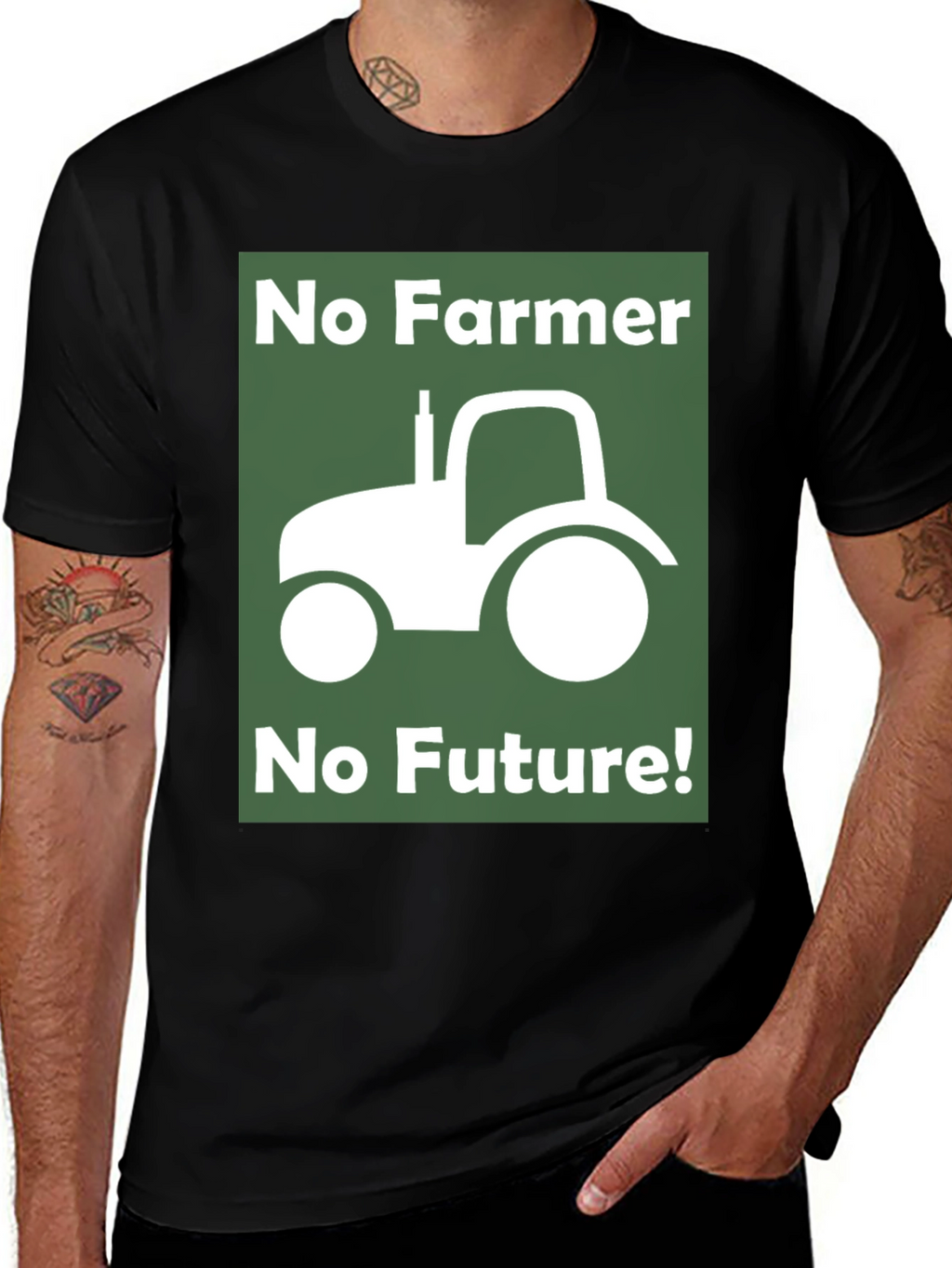 No Farmer No Future Graphic T-Shirt