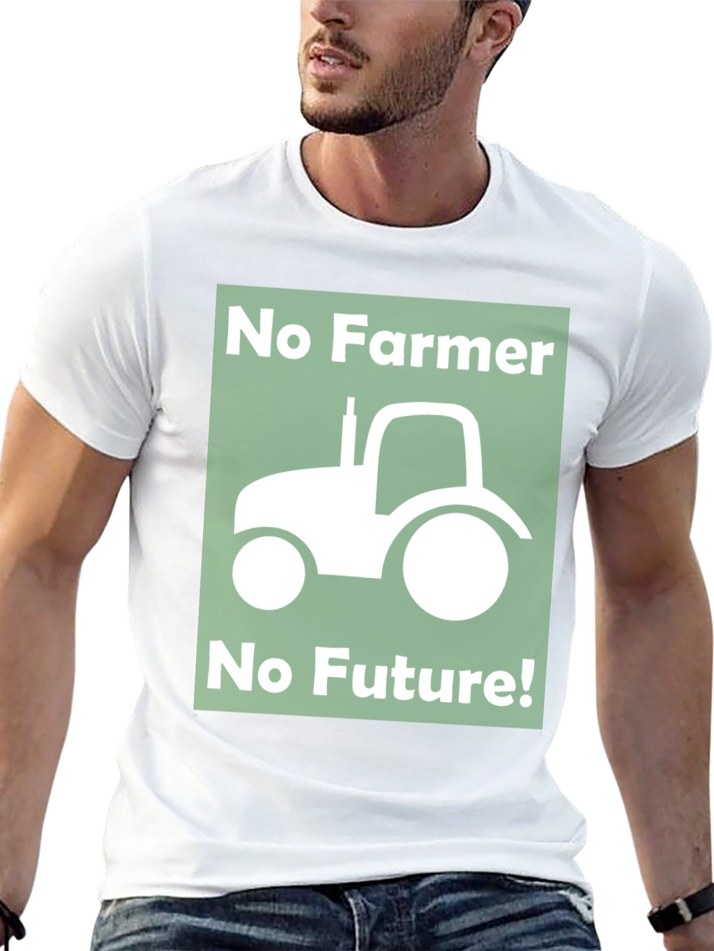 No Farmer No Future Graphic T-Shirt