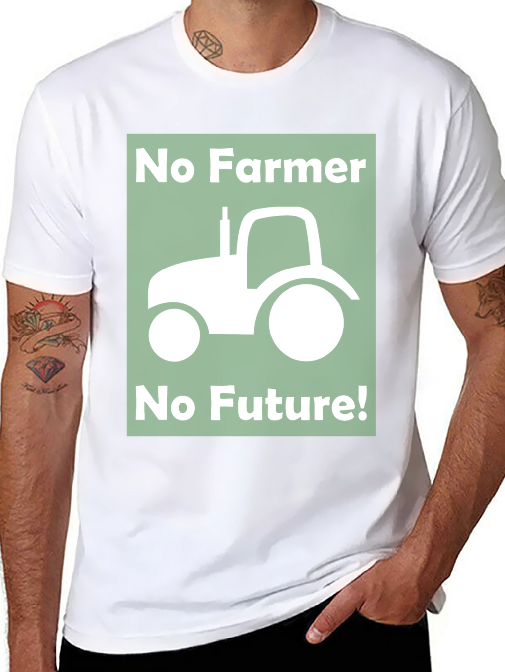 No Farmer No Future Graphic T-Shirt