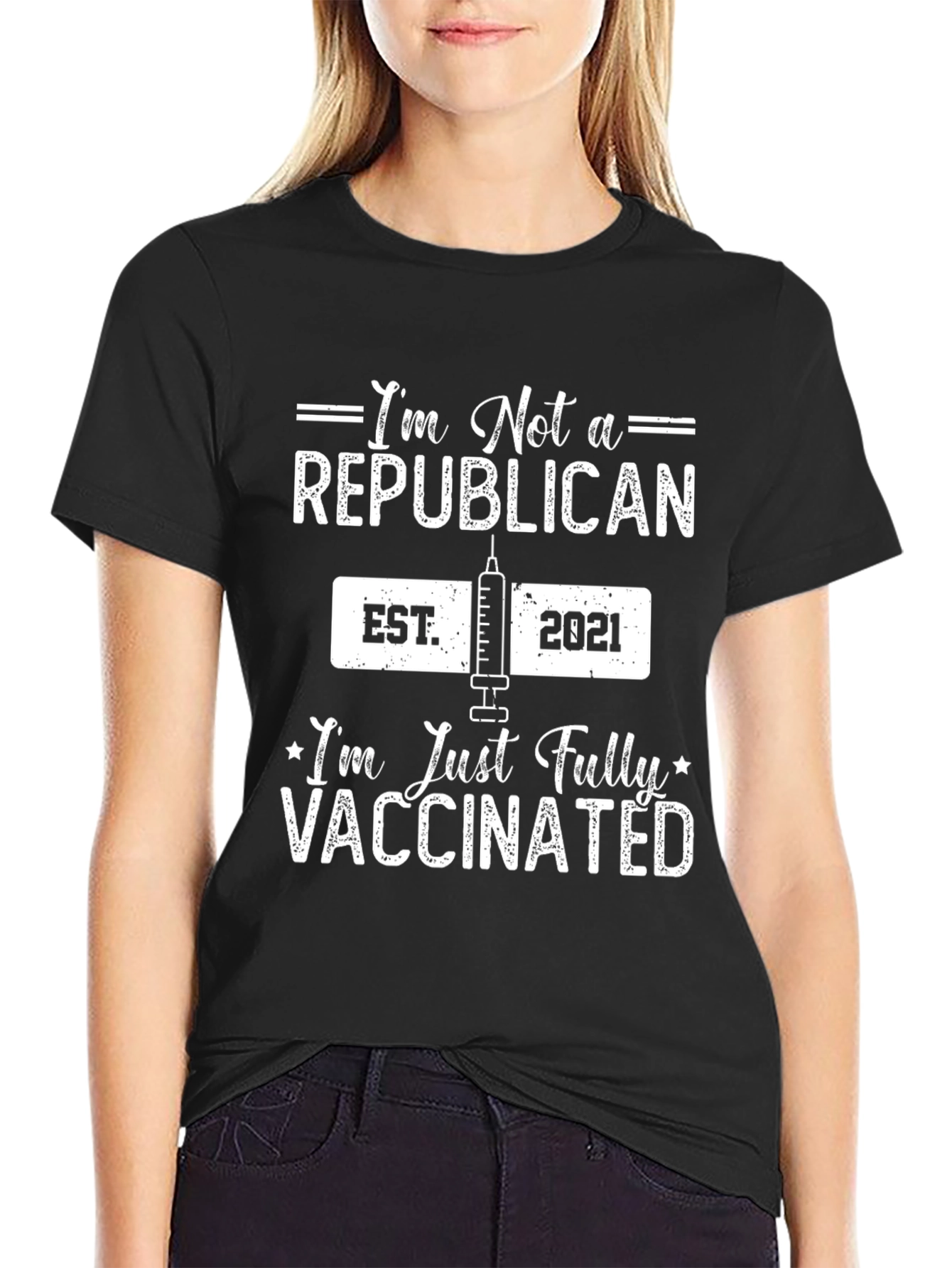 Im Not A Republican Im Just Vaccinated T-Shirt