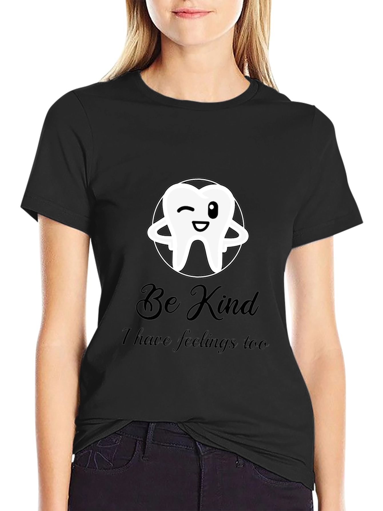 Be Kind Tooth Graphic T-Shirt - Soft Cotton Blend