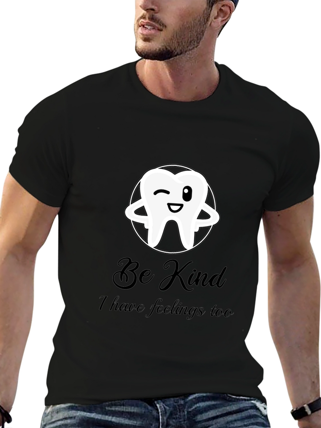 Be Kind Tooth Graphic T-Shirt - Soft Cotton Blend