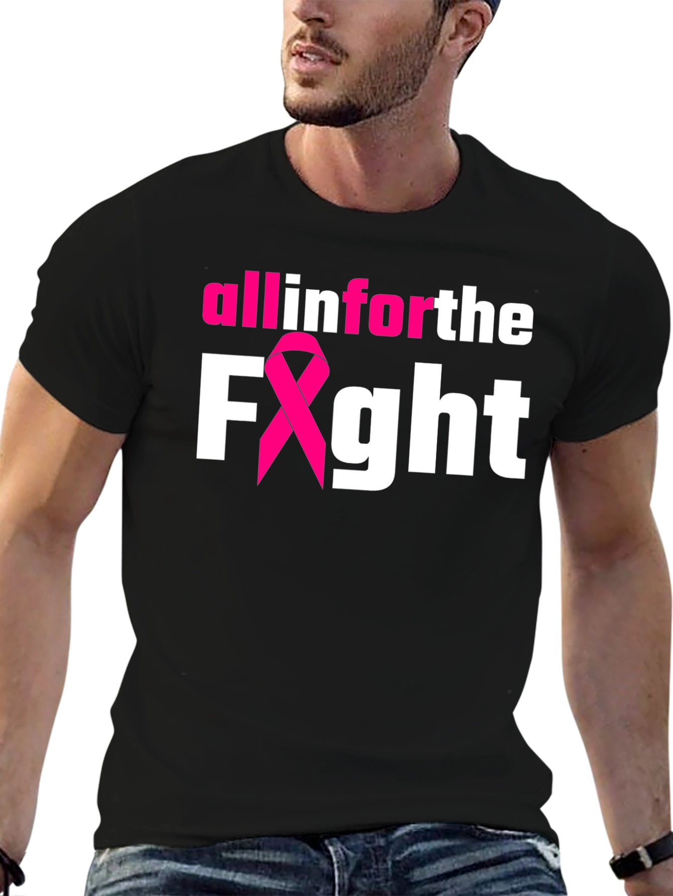 All In For The Fight Breast Cancer Awareness T-Shirt