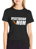 Vegetarian Mom T-Shirt: Carrot Graphic Tee