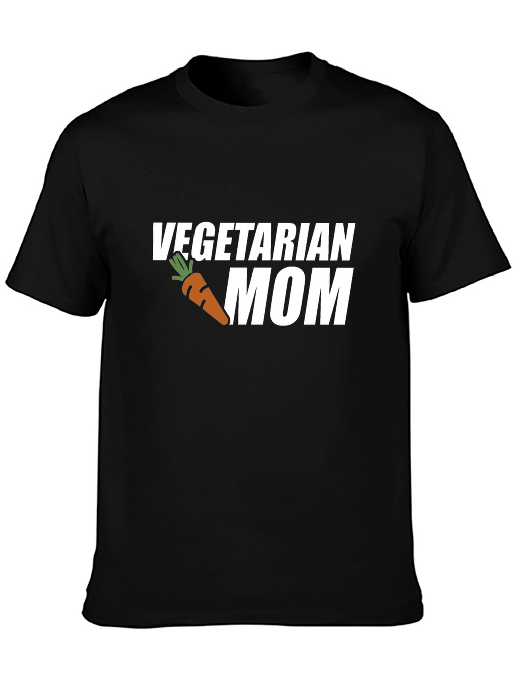 Vegetarian Mom T-Shirt: Carrot Graphic Tee