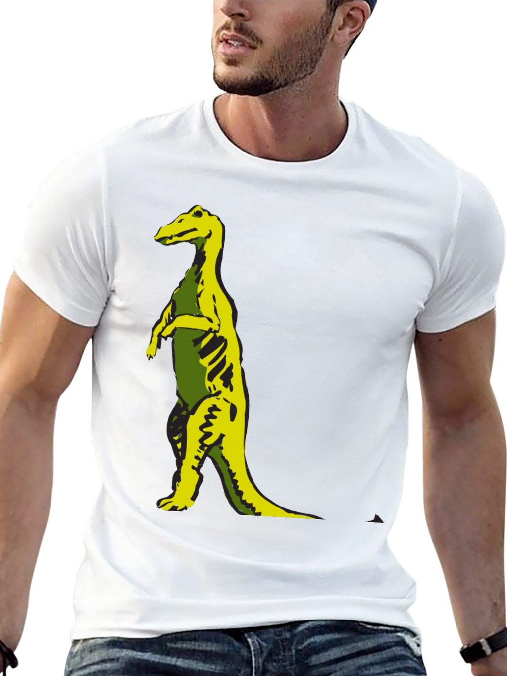Dinosaur Graphic Tee - Stylish Black T-Shirt