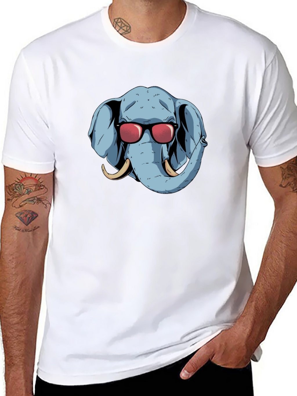 Cool Elephant Graphic Tee