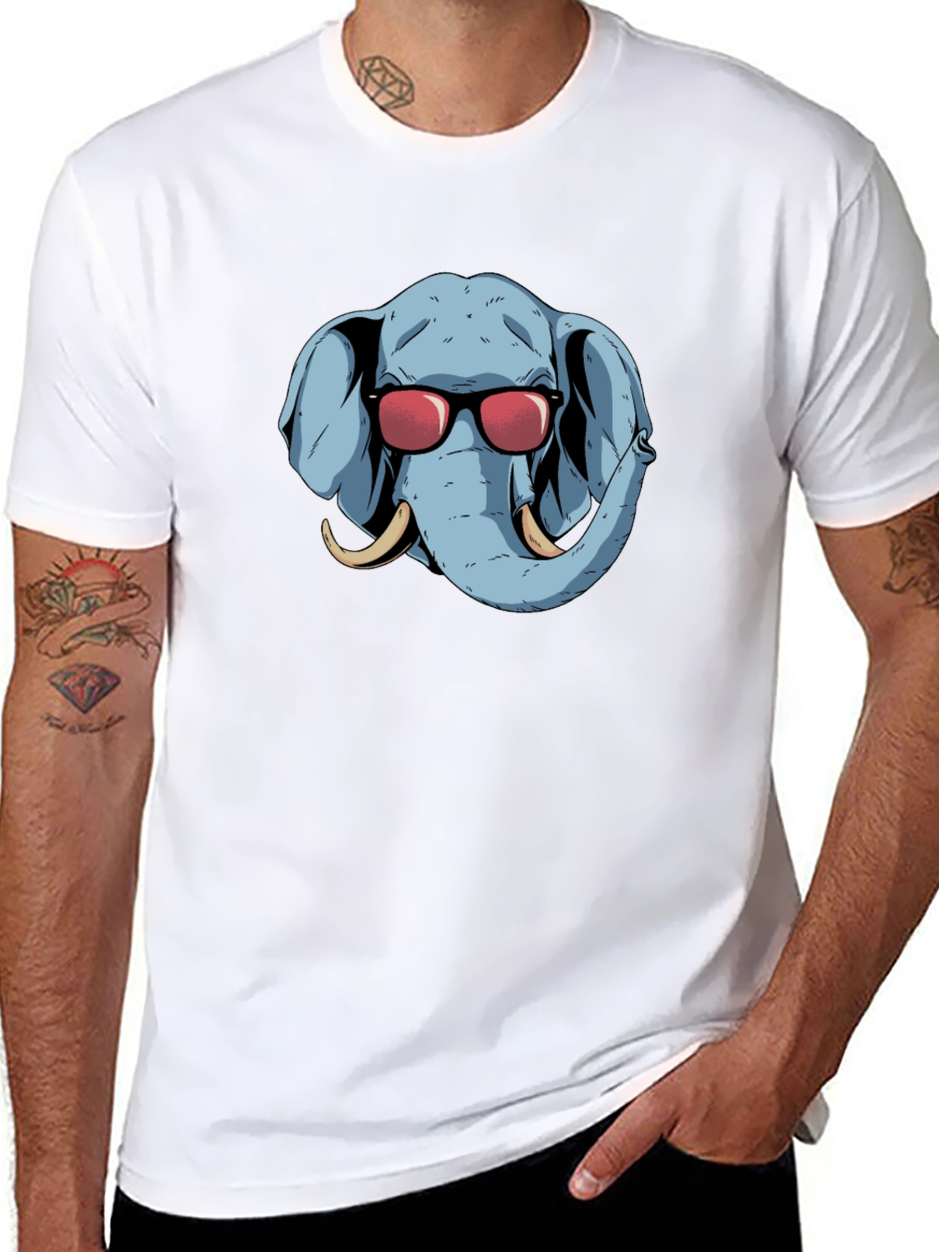 Cool Elephant Graphic Tee