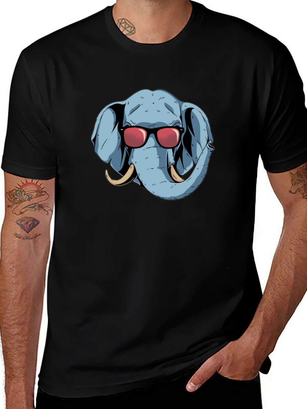 Cool Elephant Graphic Tee