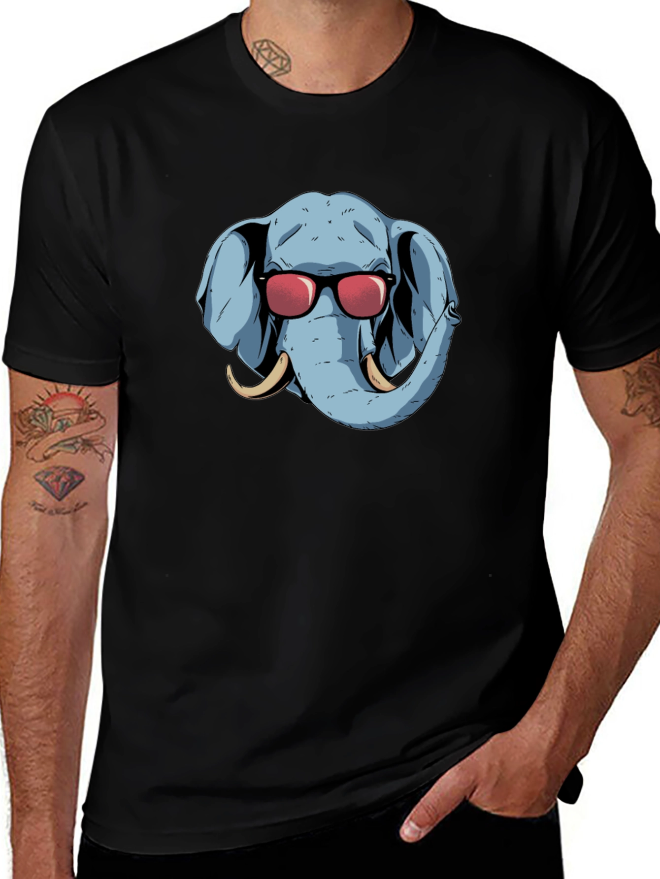 Cool Elephant Graphic Tee