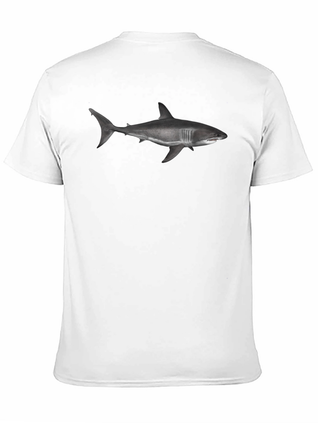 Shark Graphic Tee - Bold Black Cotton T-Shirt