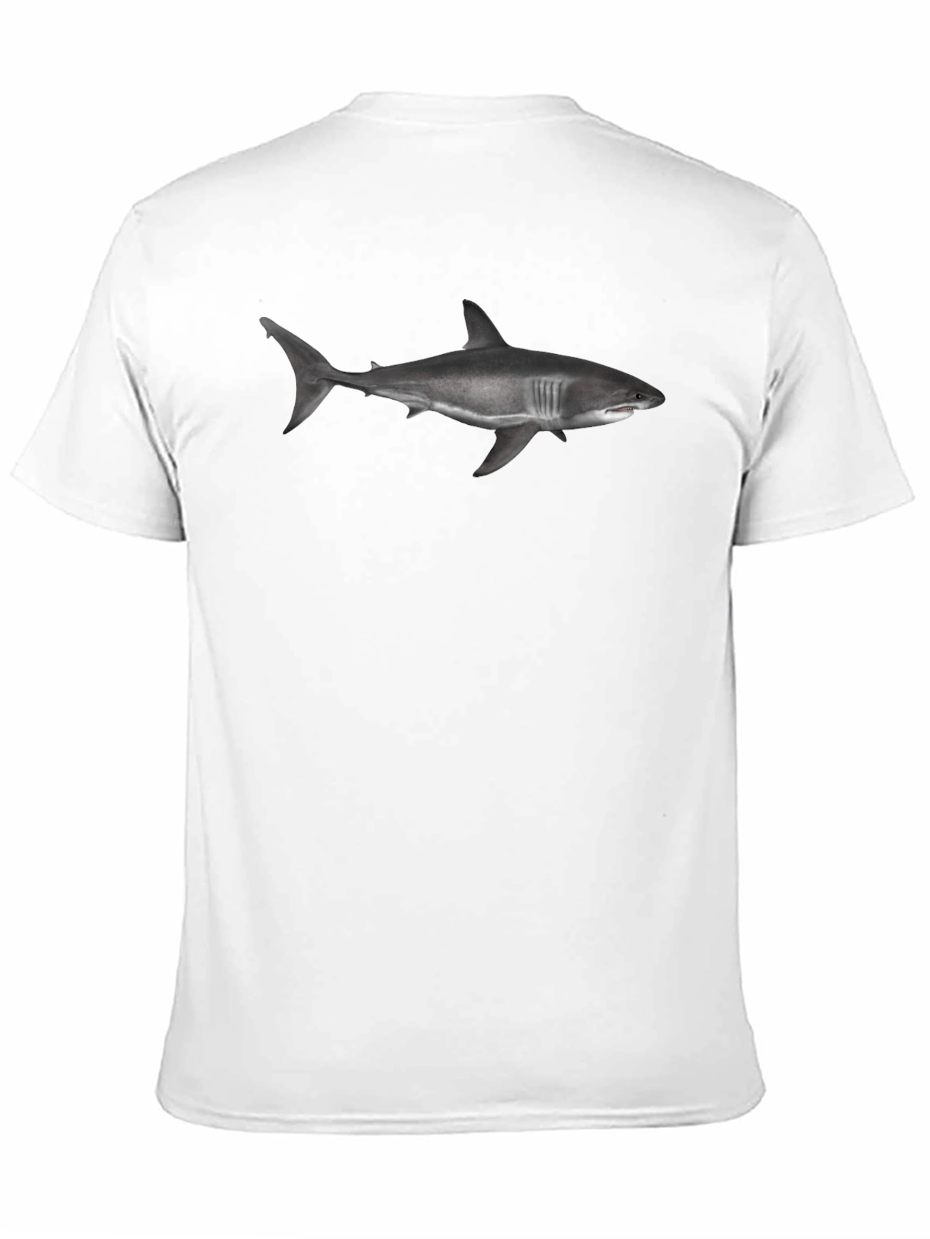 Shark Graphic Tee - Bold Black Cotton T-Shirt