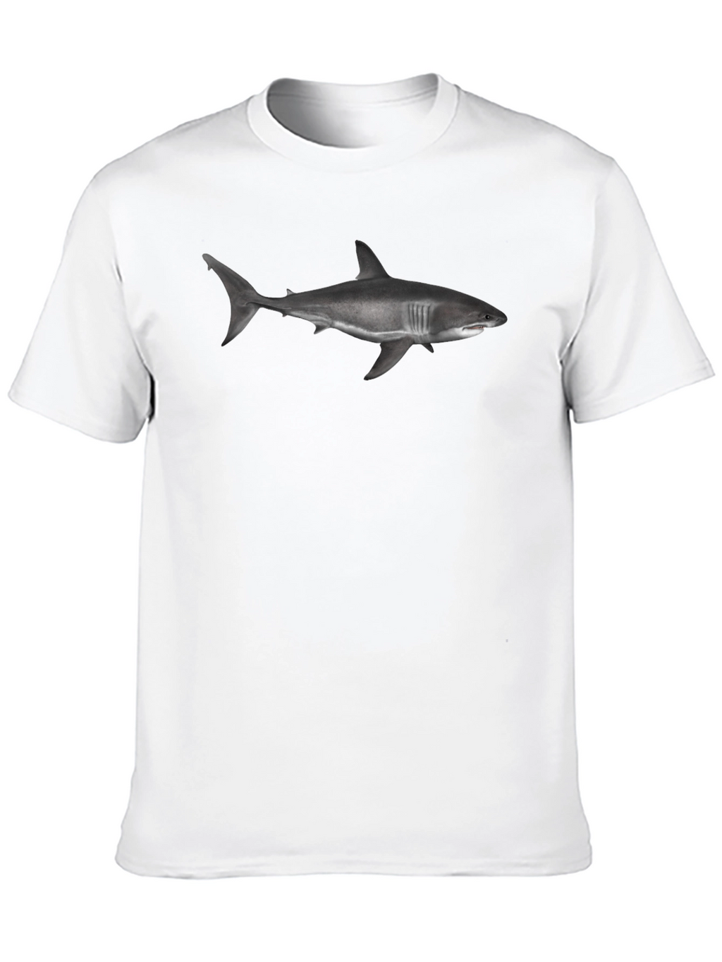 Shark Graphic Tee - Bold Black Cotton T-Shirt