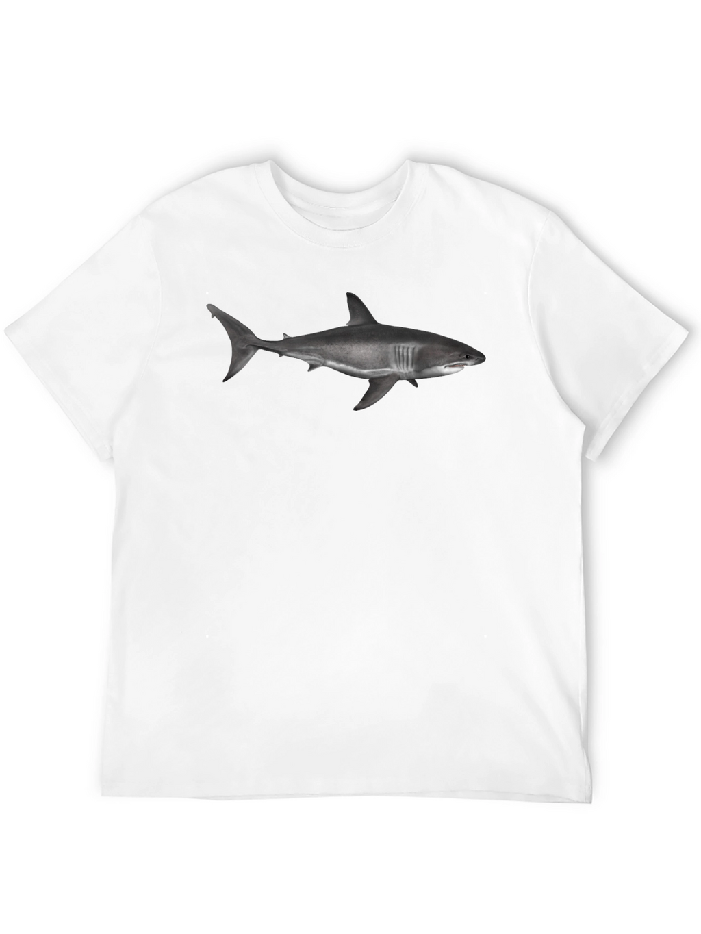 Shark Graphic Tee - Bold Black Cotton T-Shirt