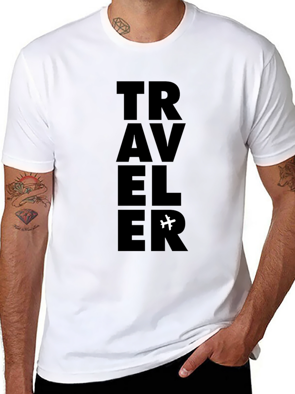 Traveler Graphic T-Shirt - Black