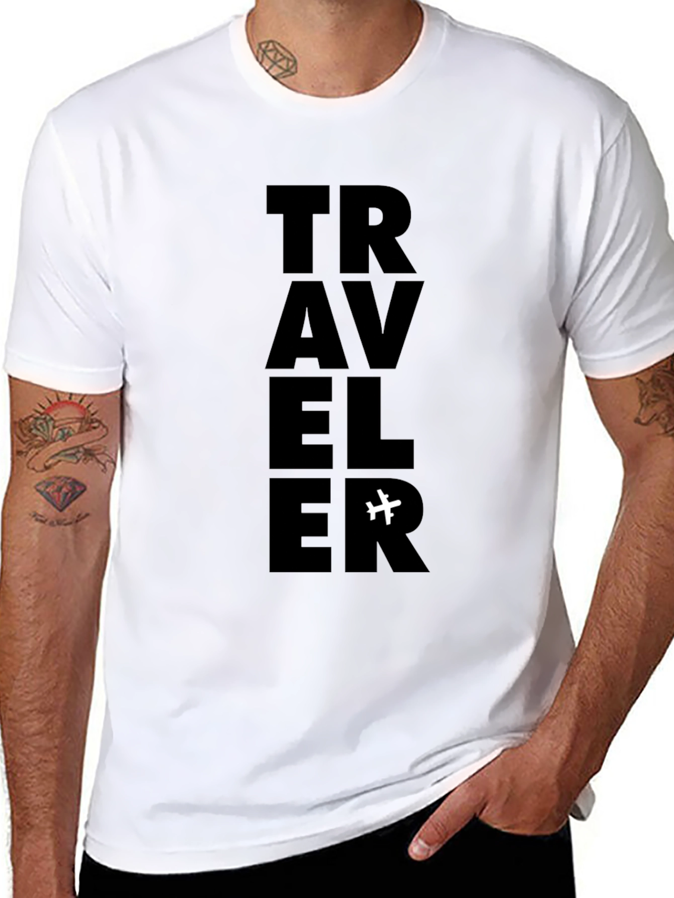 Traveler Graphic T-Shirt - Black