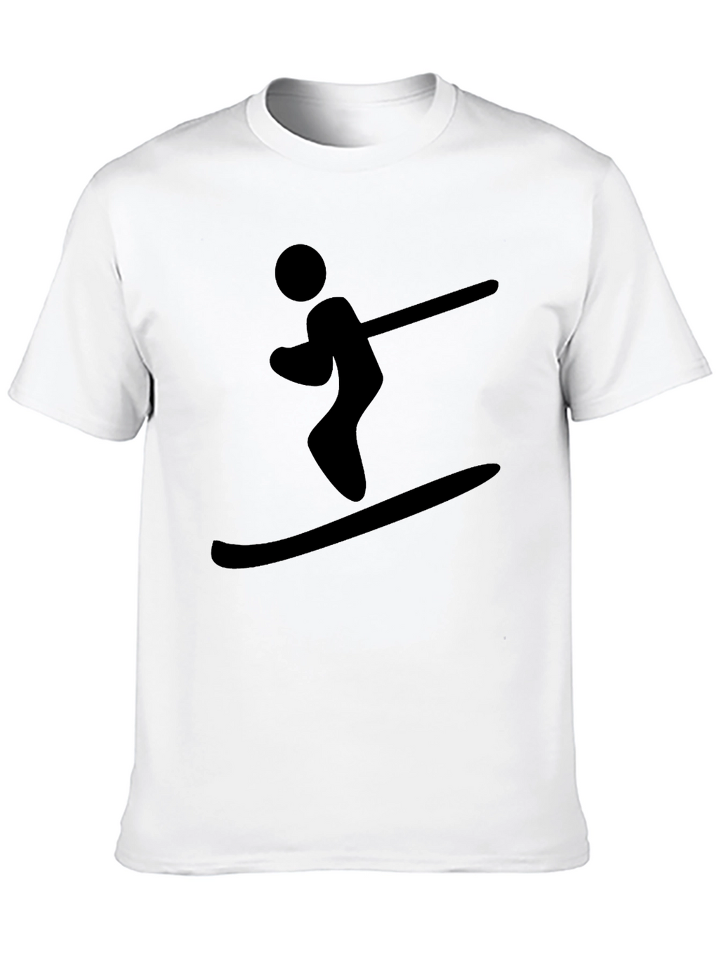 Black Skiing T-Shirt