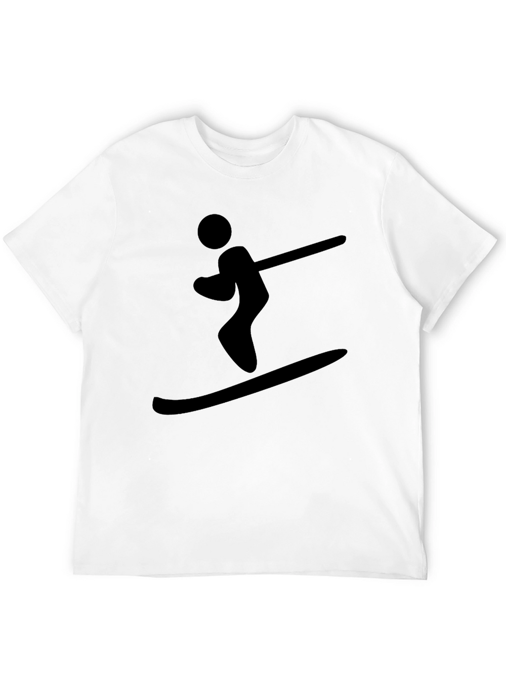 Black Skiing T-Shirt