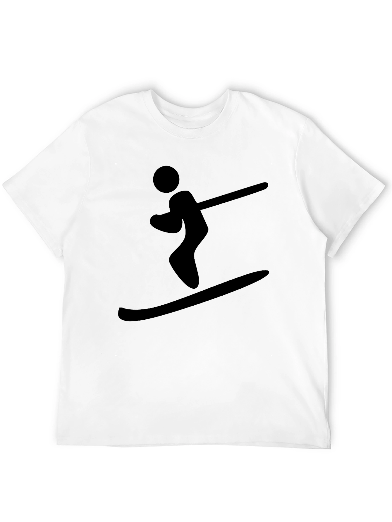 Black Skiing T-Shirt