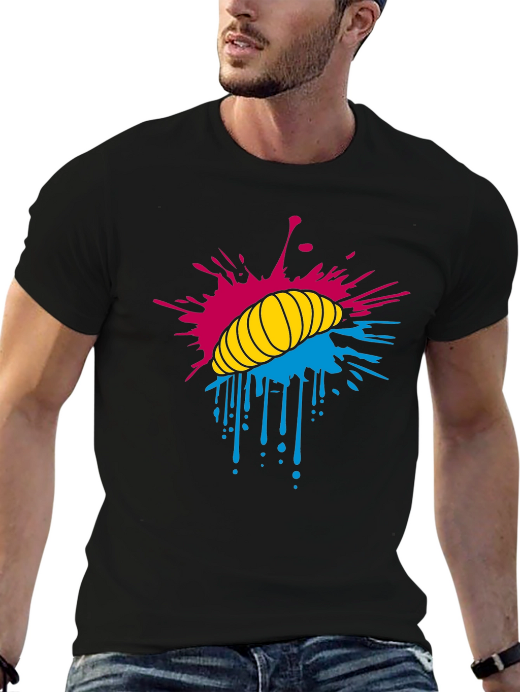 Abstract Lips T-Shirt - Artistic Graphic Tee