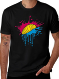 Abstract Lips T-Shirt - Artistic Graphic Tee