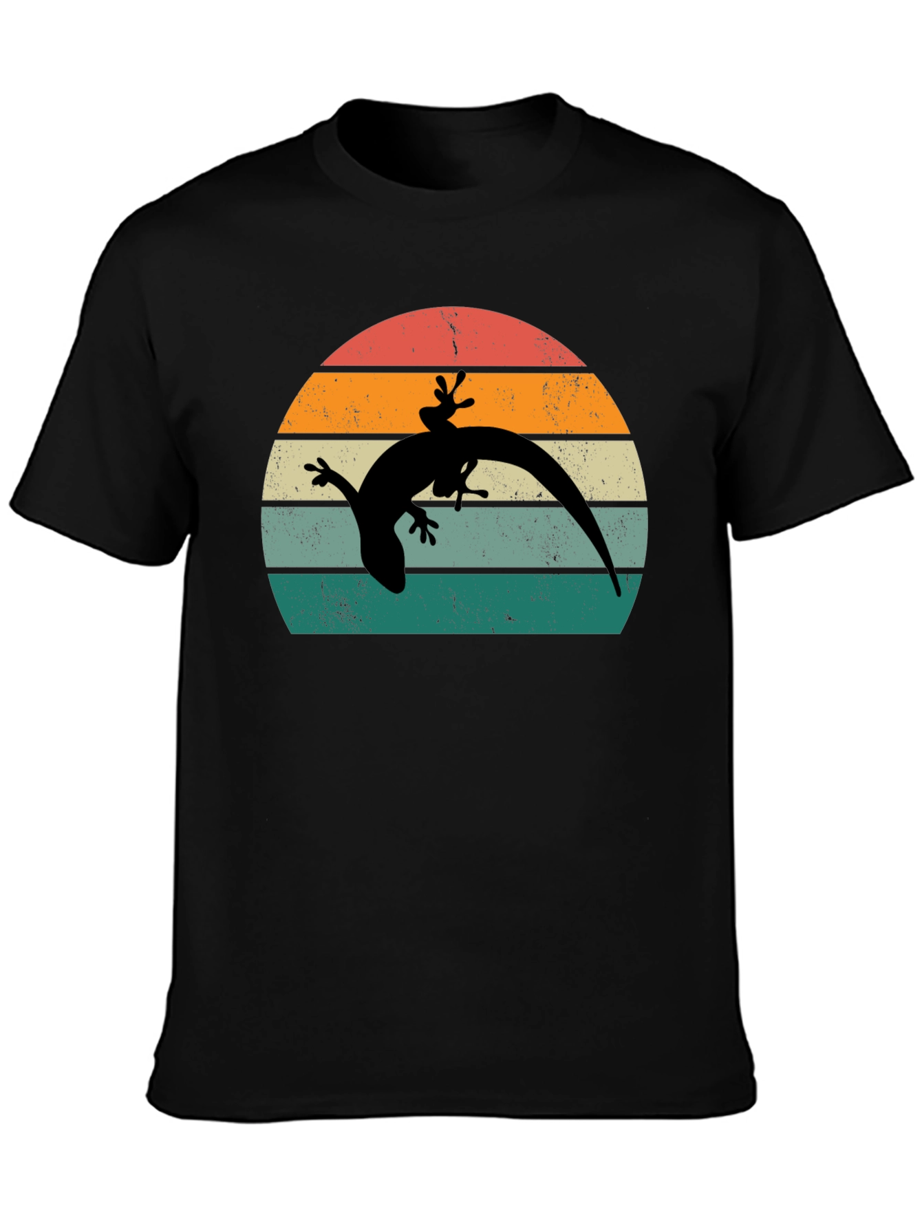 Retro Lizard Sunset T-Shirt