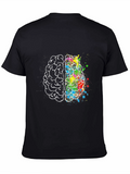 Brain Art Mens Graphic T-Shirt