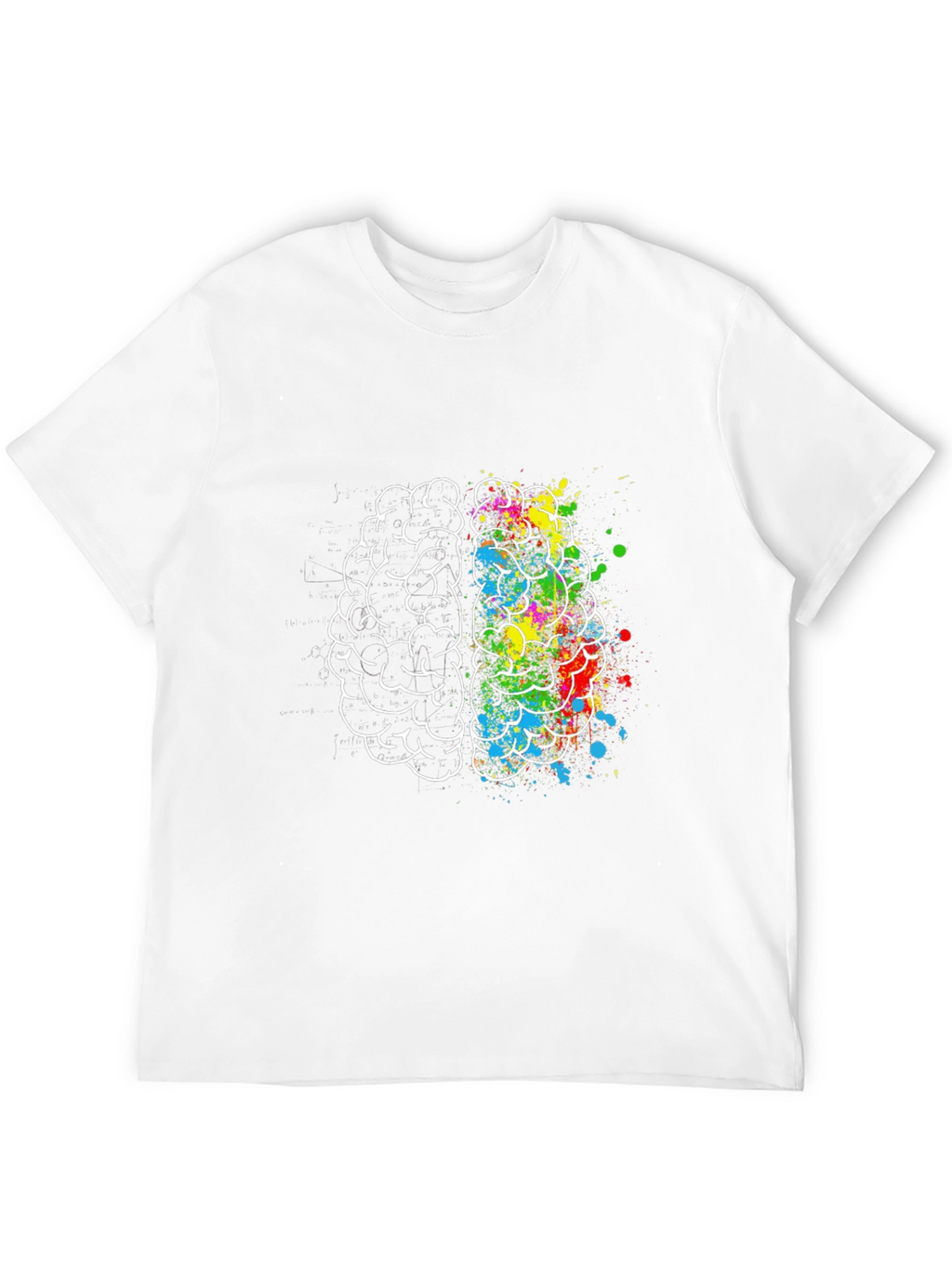 Brain Art Mens Graphic T-Shirt