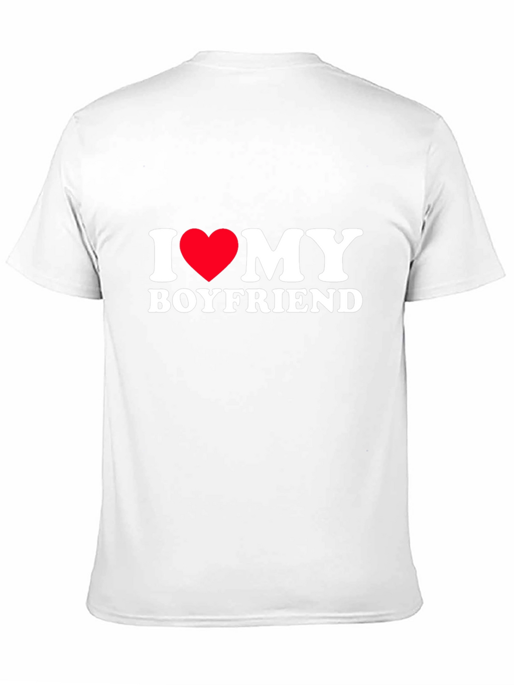 I Heart My Boyfriend Tee - Black Cotton Blend
