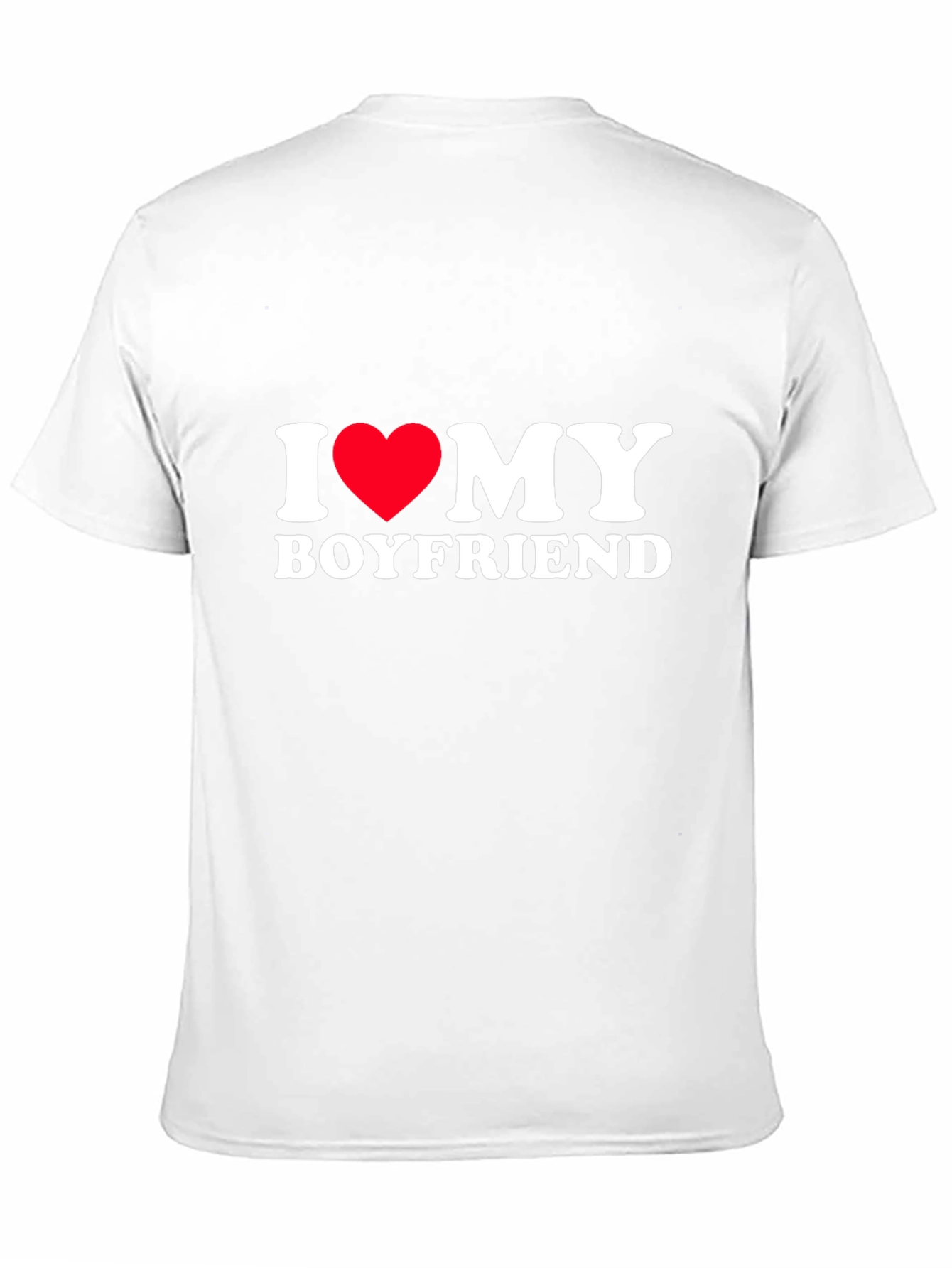 I Heart My Boyfriend Tee - Black Cotton Blend