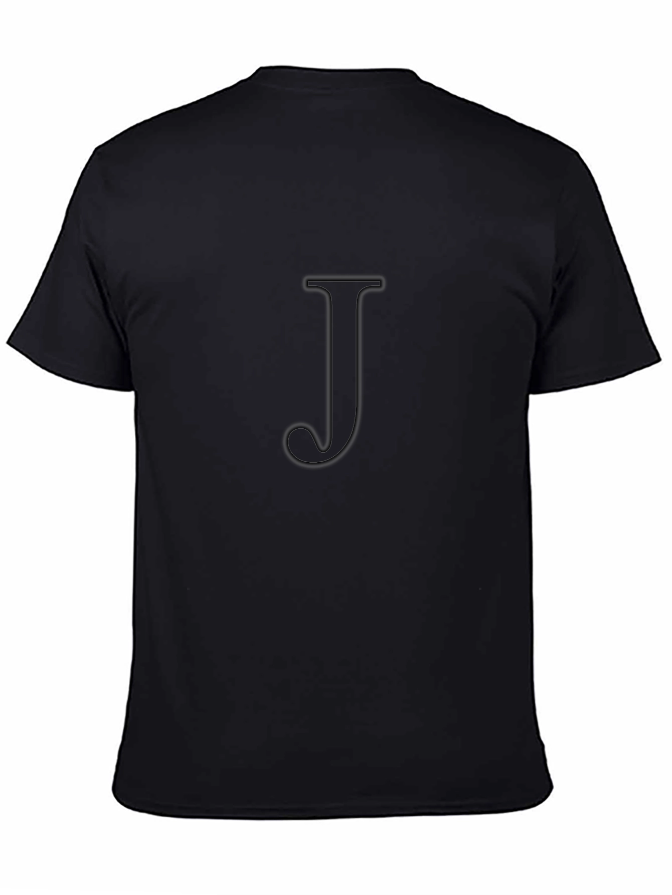 Black T-Shirt with J Monogram