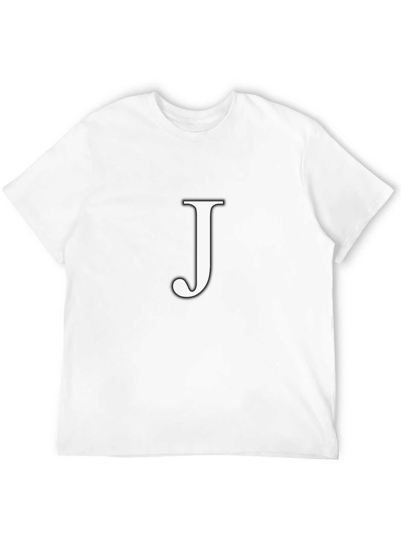 Black T-Shirt with J Monogram