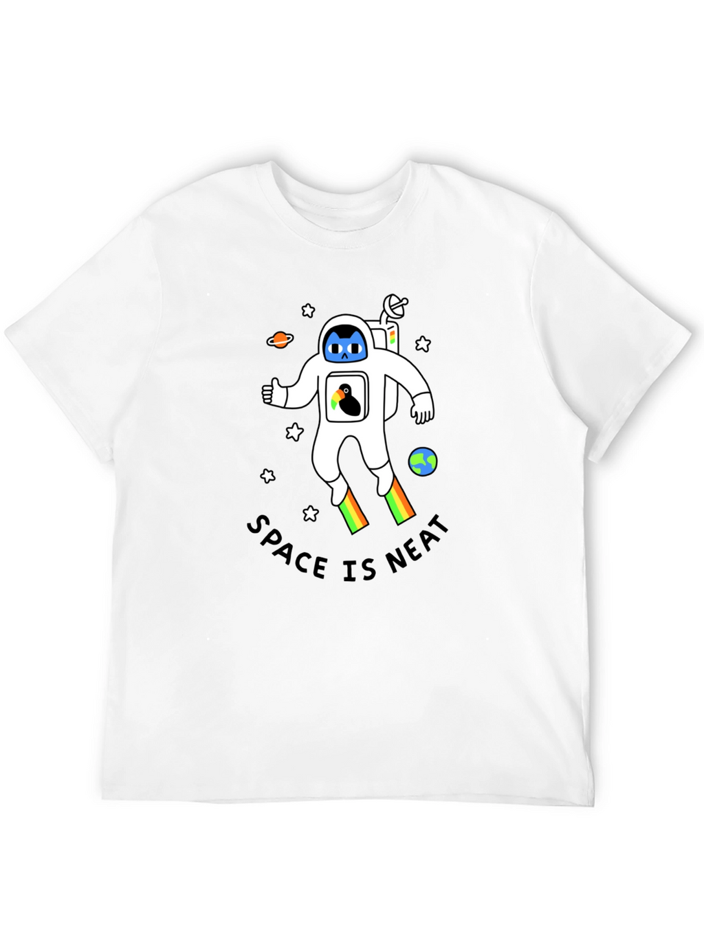 Space Is Neat Astronaut Graphic Tee
