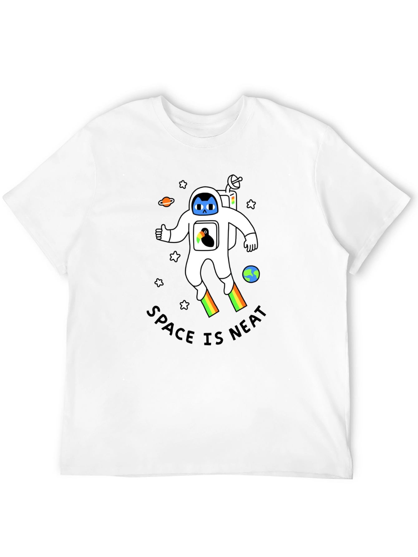 Space Is Neat Astronaut Graphic Tee