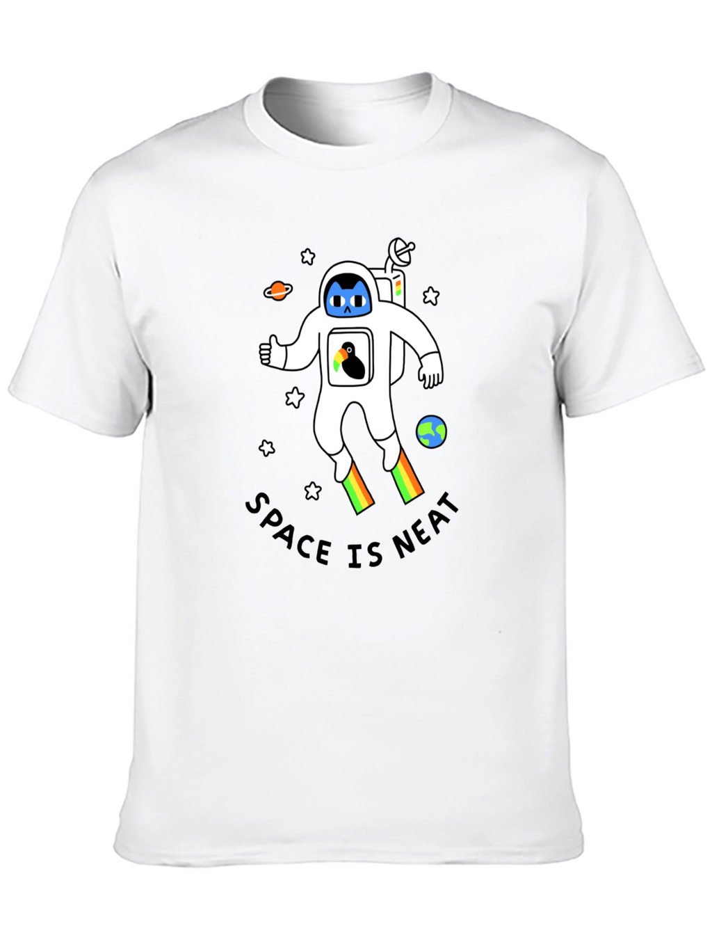 Space Is Neat Astronaut Graphic Tee