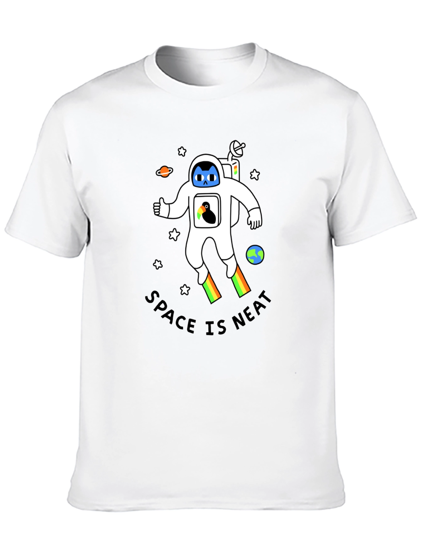 Space Is Neat Astronaut Graphic Tee