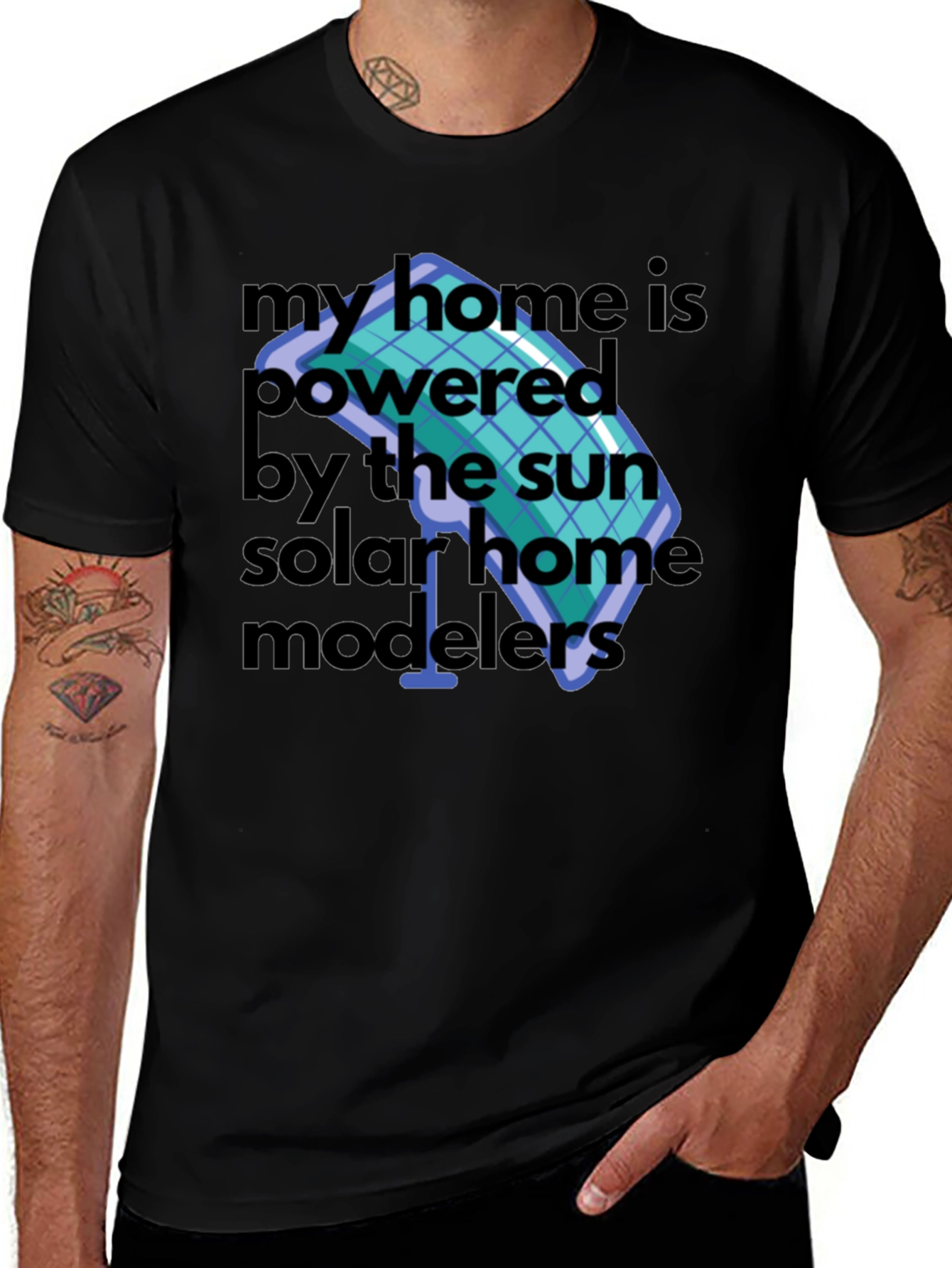 Eco-Friendly Solar Home T-Shirt