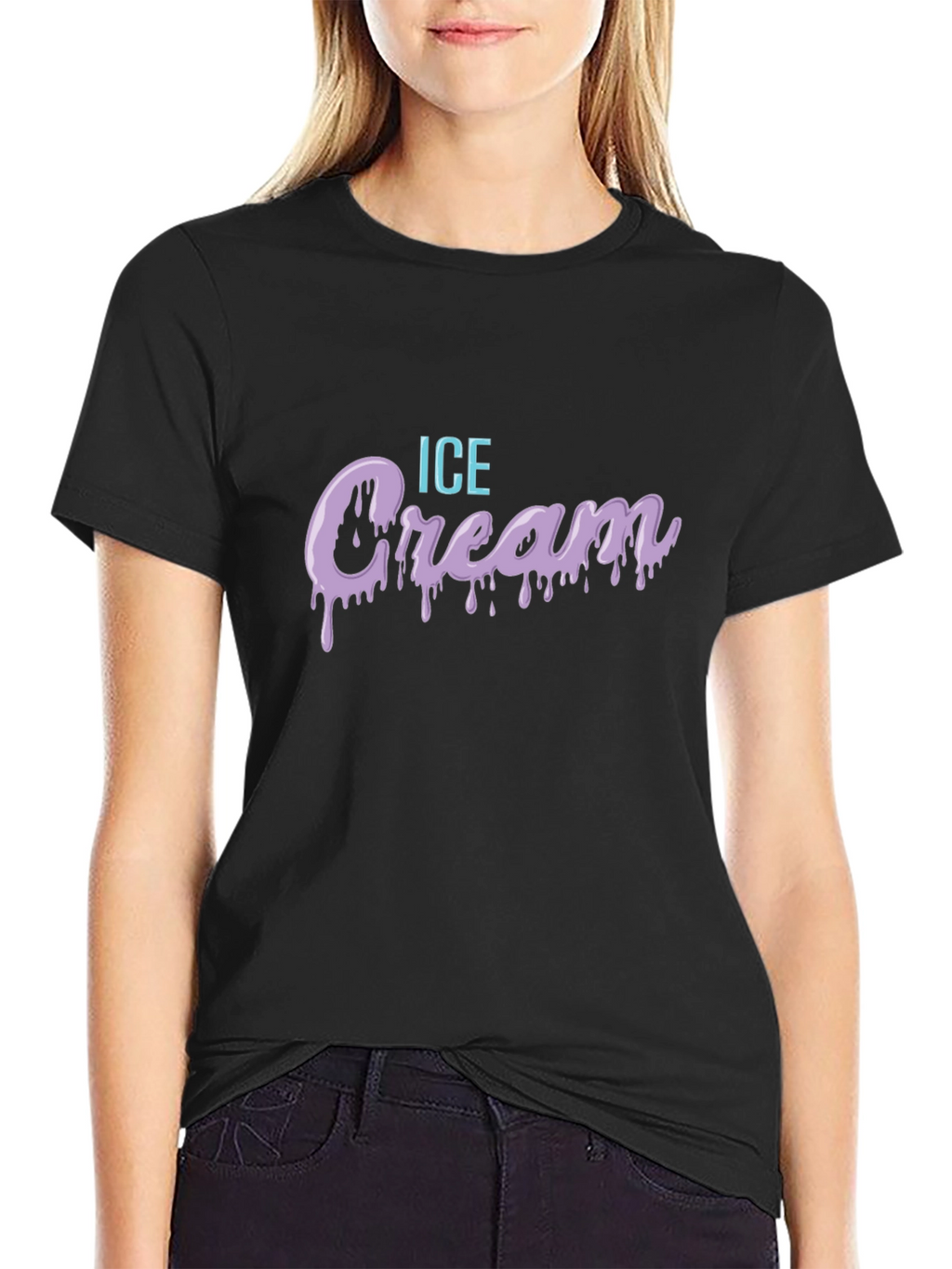 Ice Cream Drip Graphic Tee - Cool Casual Style