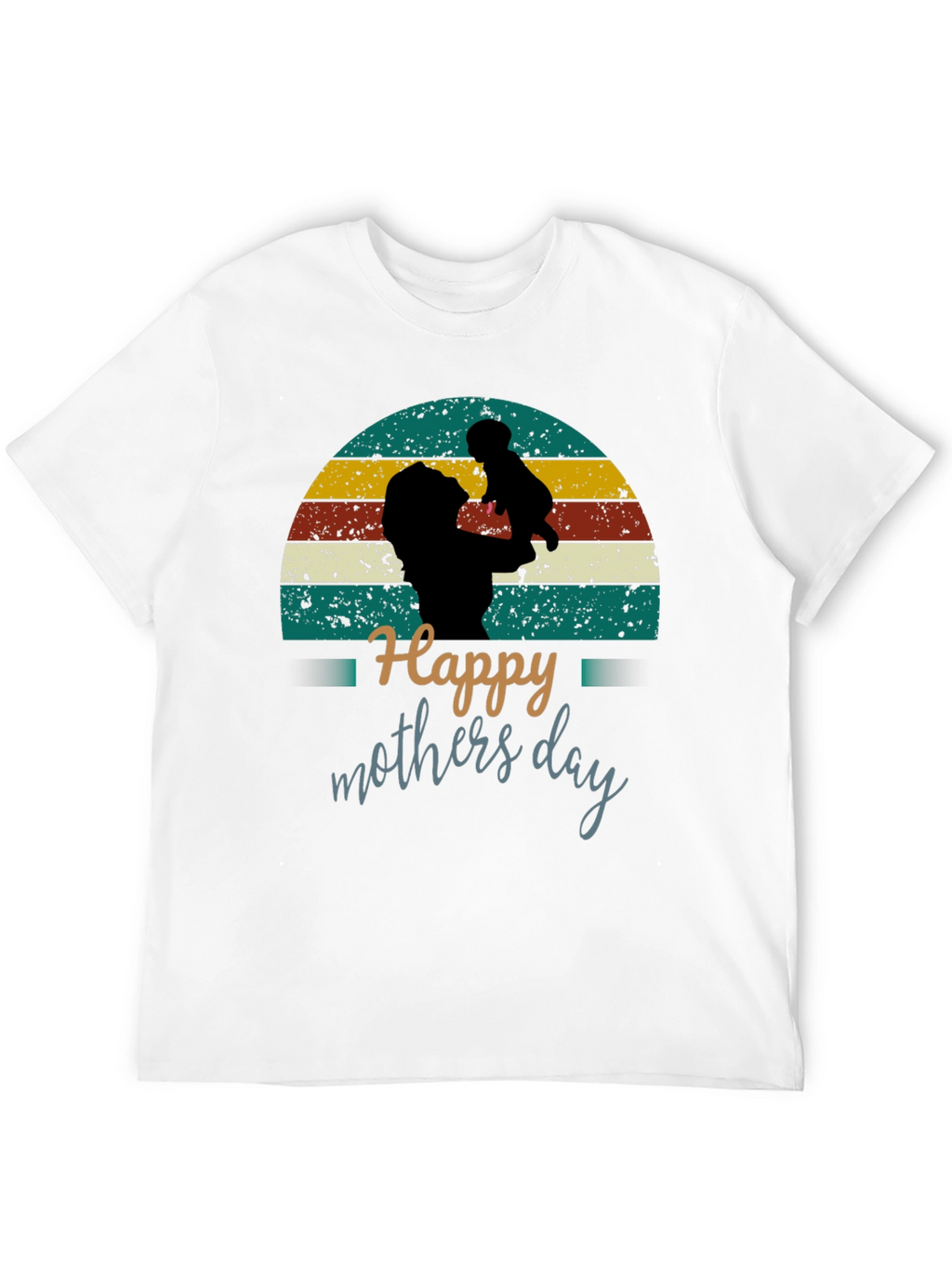 Happy Mothers Day Graphic Tee - Retro Style
