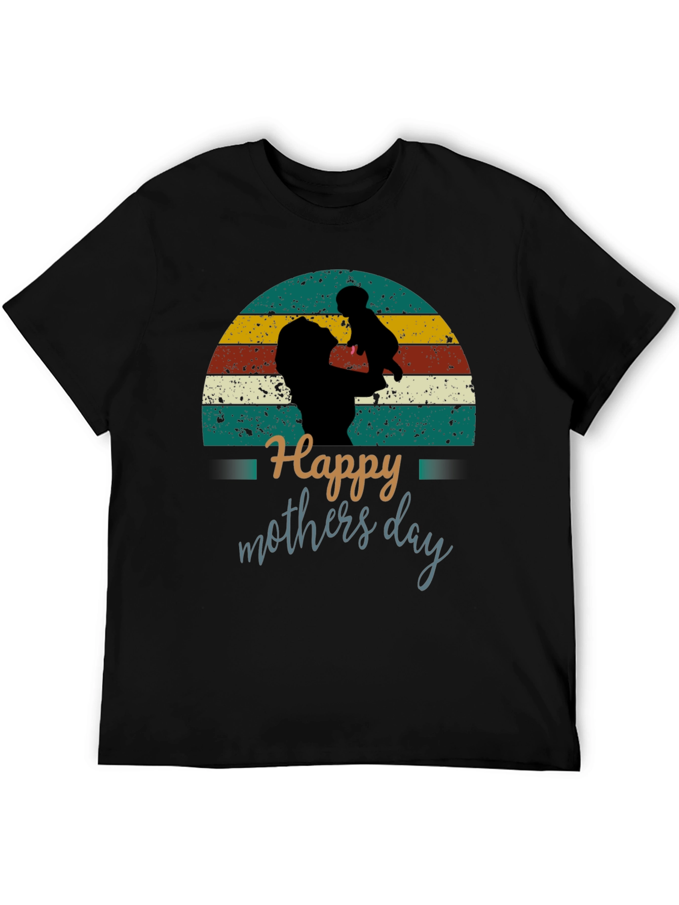 Happy Mothers Day Graphic Tee - Retro Style