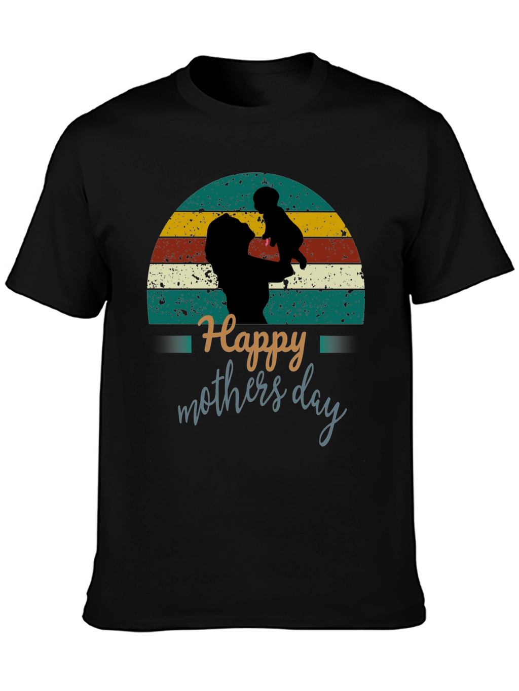 Happy Mothers Day Graphic Tee - Retro Style